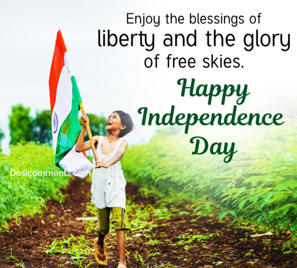 Enjoy The Blessings Of Liberty And The Glory Of Free Skies