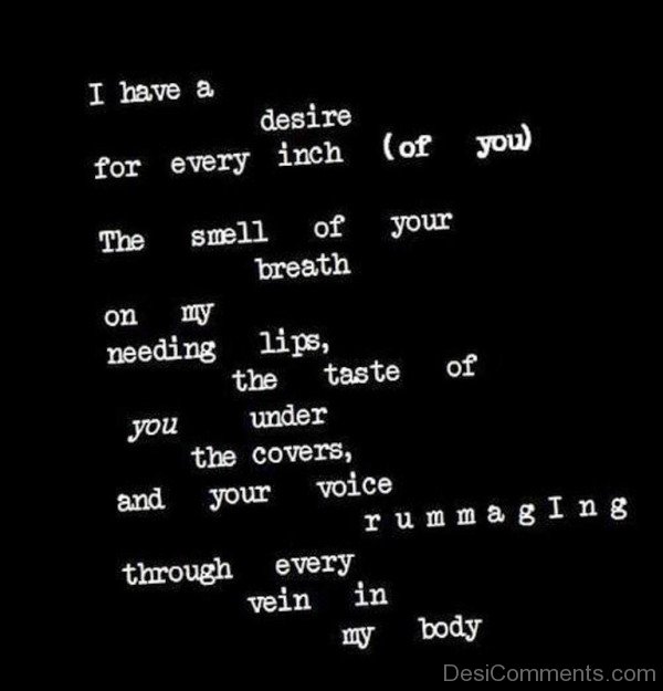 A Desire For Every Inch Of You- DC0301