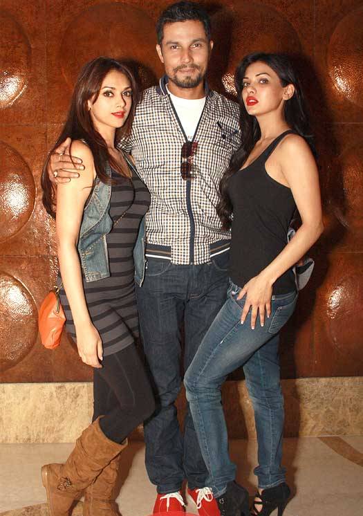 Aditi Rao,Randeep Hooda And Sara Loren