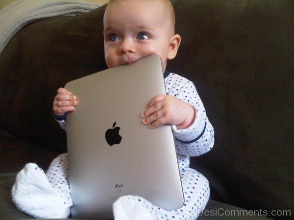 Baby Eating Ipad