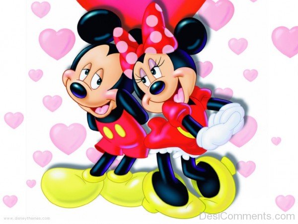 Beautiful Image Of Micky With Minnie