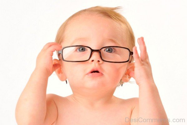 Cute Baby With Glasses