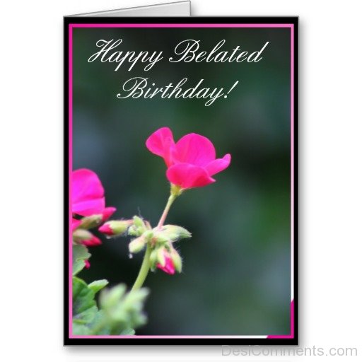happy belated birthday flower images