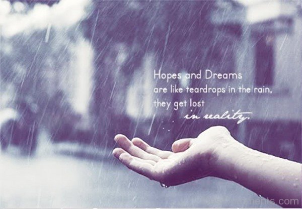 Dream Are Like Teardrops