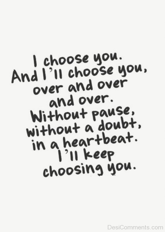 I Choose You