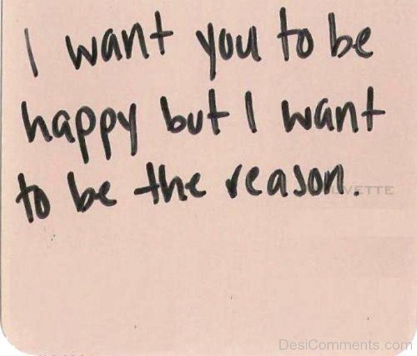 I Want You To Be Happy