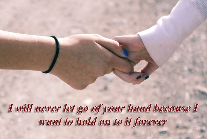II Will Never Let Go Of Your Hand - DesiComments.com