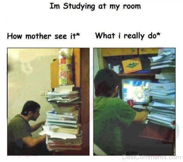 I’m Studying At My Room