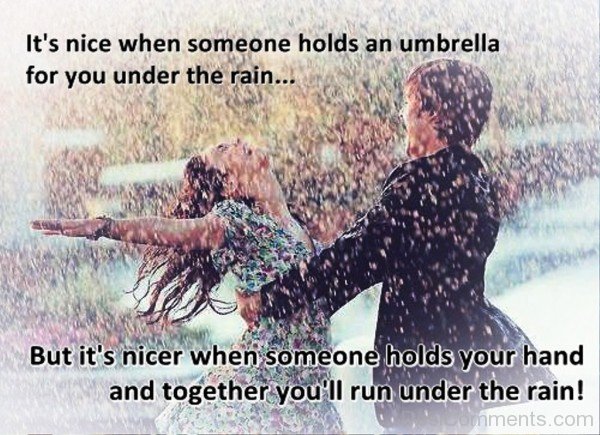 Its Nice When Someone Holds An Umbrella For You Under The Rain- DC 32054