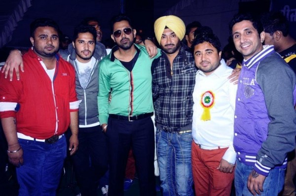 Jassi Gill Is Standing In A Celebrity Group