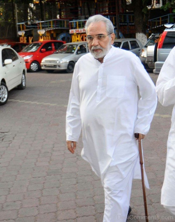 Kulbhushan Kharbanda In White Kurta Pajama