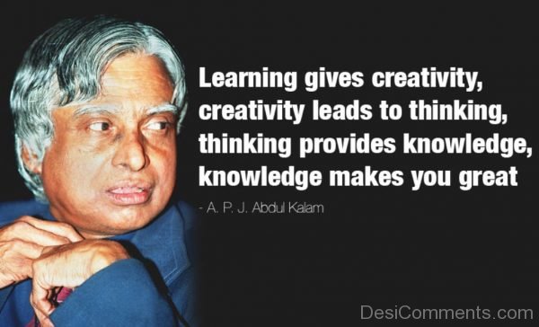 Learning Gives Creativity