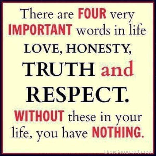 Love,Honest,Truth And Respect