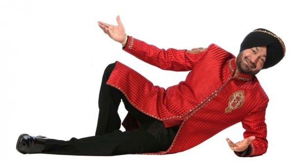 Malkit Singh Wearing Red Sherwani