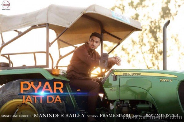 Maninder Kailey On Tractor