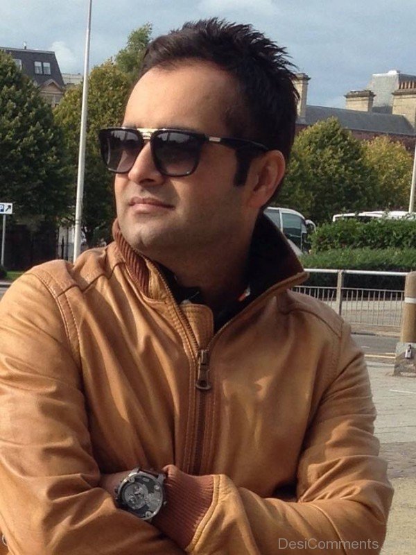 Manpreet Sandhu Wearing Brown Jacket