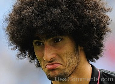 Marouane Fellaini Afro Hairstyle