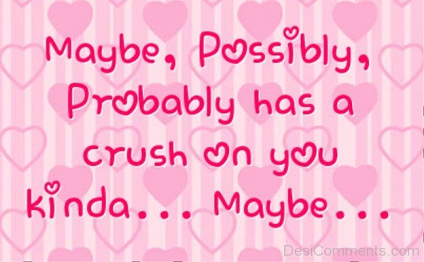 Maybe,Possibly And Probably Has A Crush On You