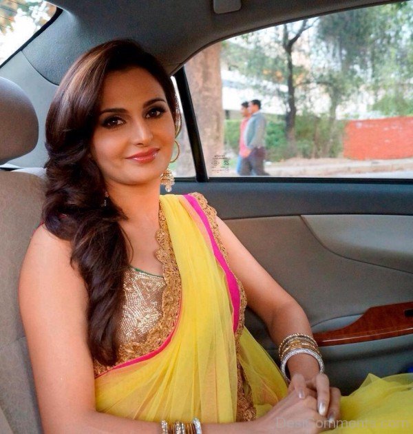 Monica Bedi In Car