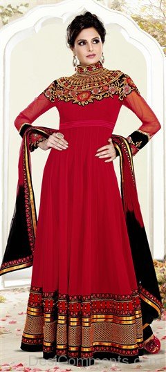 Monica Bedi In Red Suit