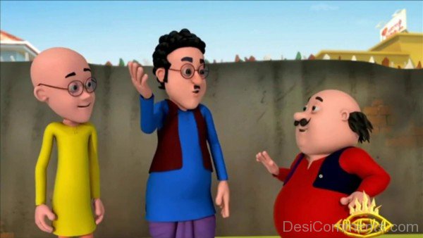 Motu And Patlu With Ghasita Ram