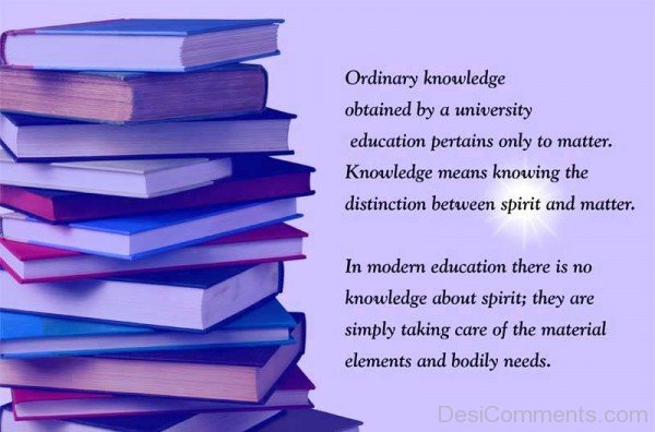 Ordinary Knowledge