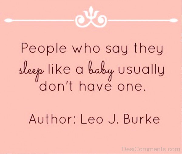 People say They Sleep like A Baby-Dc15445