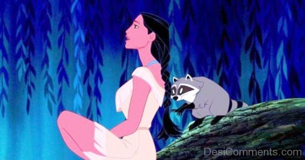 Picture Of Pocahontas With Meeko 