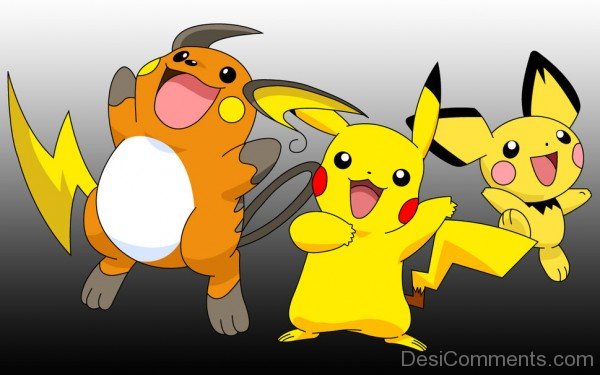 Pikachu Having Fun With Pichu And Raichu