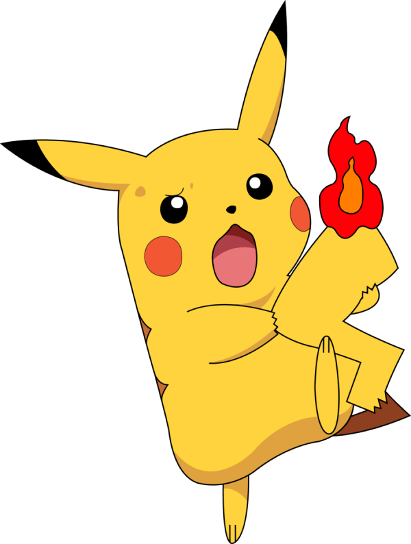 Pikachu With Burning Tail