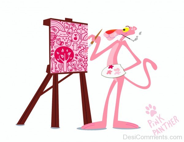 Pink Panther Digital Drawing Download Design Art Printable - Etsy