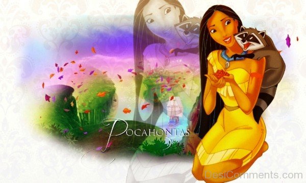 Princess Pocahontas With Meeko Image