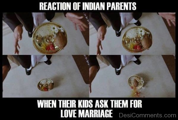 Reaction To Love Marriage