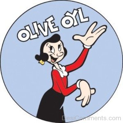 Round Frame Image Of Olive Oyl