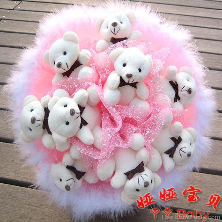 Sweet Pink Teddy Bears - DesiComments.com