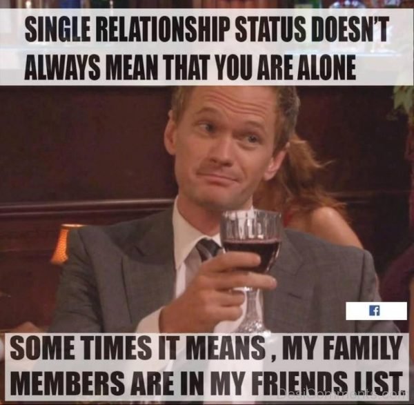 Single Relationships Status Doesn't Mean-DC122