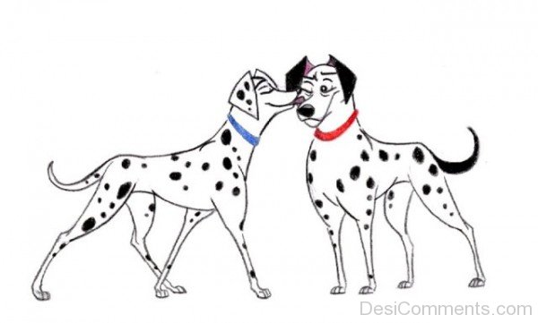 Skech Of Pongo and Perdita Image