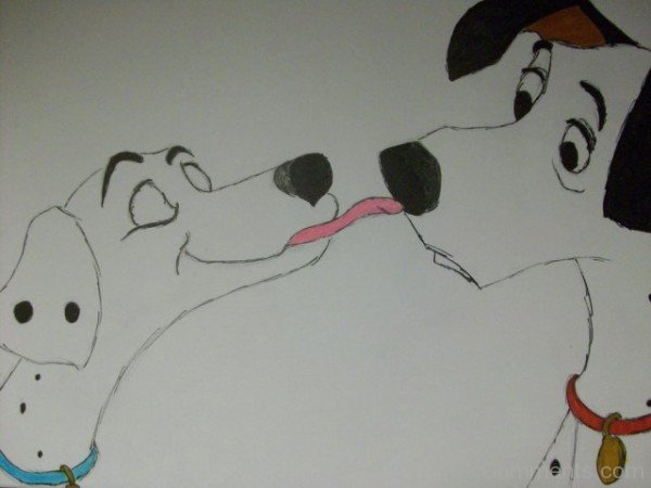 Skech Of Pongo and Perdita Pic