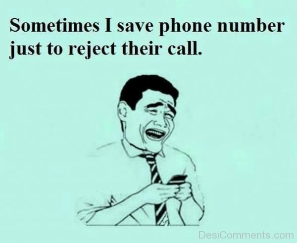 Sometimes I Save Phone Number-DC125