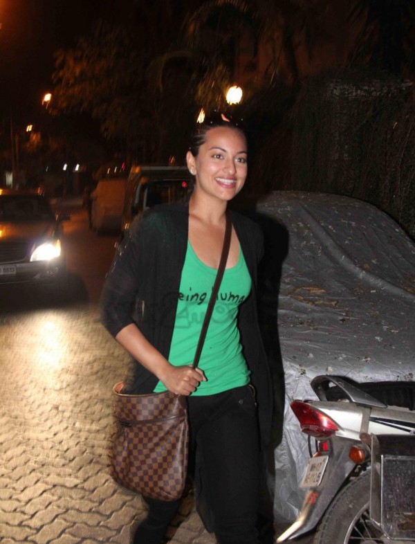 Sonakshi Sinha In Green Top