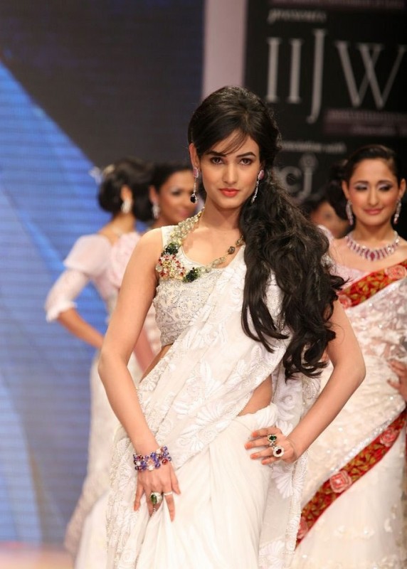 Sonal Chauhan In White Saree