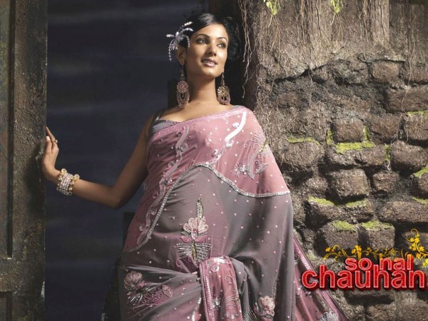 Sonal Chauhan Looking Nice In Saree 