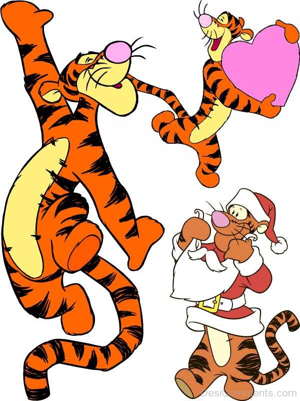 Tigger Celebrating Christmas