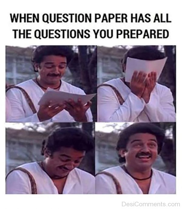 When Question Paper Has All The Questions