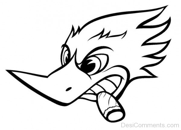 Woody Woodpecker Angry Face-DC0027